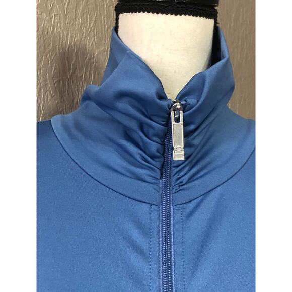 Noel Asmar Uniform Women's Prima Fitness Yoga Spa Jacket Blue Size Medium - Picture 5 of 12